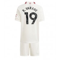 Manchester United Raphael Varane #19 Tredjedraktsett Barn 2023-24 Kortermet (+ Korte bukser)
